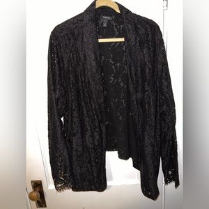 Black Lace Blazer, Higher in back longer in front